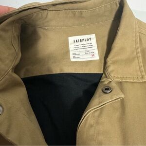 FAIRPLAY Men's Lightweight Shirt Jacket in Tan